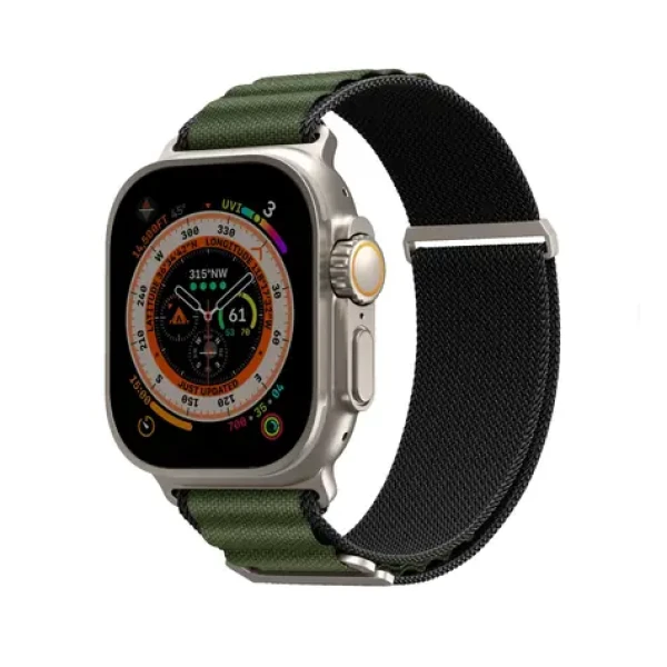 SKINARMA KOBU řemínek pro Apple Watch Ultra 49 mm Apple Watch 45/44/42 mm olivová (8886461243031)
