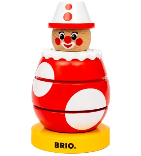 BRIO Otáčivý dřevěný klaun