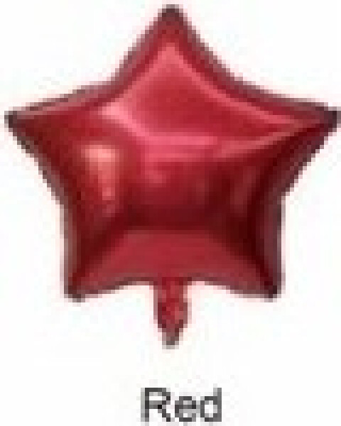 Fóliový balónek Hvězda červená - Moje party