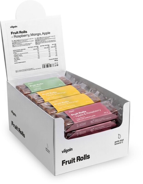 Vilgain Fruit rolls – mix příchutí 25 g (30 × 25 g)