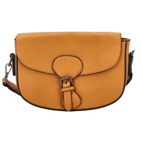 Trendová koženková crossbody Atlay, žlutá