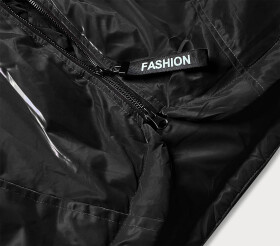 Černá dámská bunda s kapucí (B8105-1) černá XL (42)