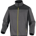 Deltaplus Bunda BEAVER pletená softshellová zip krytý lištou šedo-zelená S - šedo-zelená
