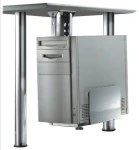 Neomounts CPU-D200SILVER stříbrná / držák PC pod stůl / výška pc 39-54 cm / šířka pc 13-23 cm / nosnost 30 kg (CPU-D200SILVER)