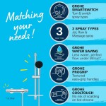 GROHE - Precision Feel Sprchový set s termostatem, 3 proudy, chrom 34791001