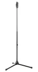 Jednoruční mikrofonní stojan Soft-Touch černý / Stojan pro mikrofon / Výška 1100/1820 mm (25680)