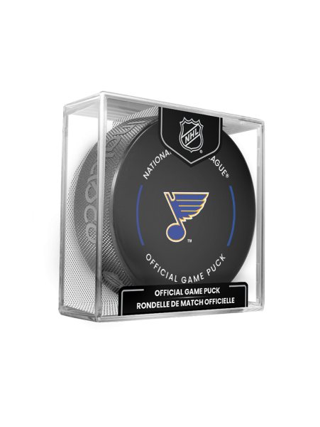 Inglasco / Sherwood Puk St. Louis Blues NHL Official Game Puck 2024-2025