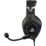 TRUST GXT 488 Forze PS4 / sluchátka pro PS4 / mikrofon / 50mm měniče / ovládání hlasitosti / 3.5 mm jack / černo-modrá (23530-TR)