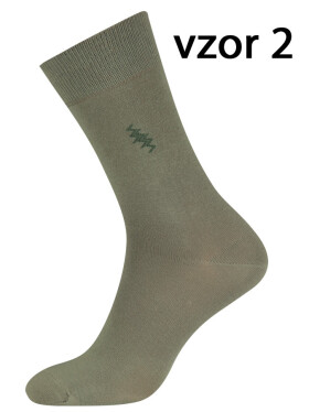 EVONA a.s. Pánské ponožky 5074 khaki vzor 2 - PON 5074 E- KHAKI VZOR 2 39-42
