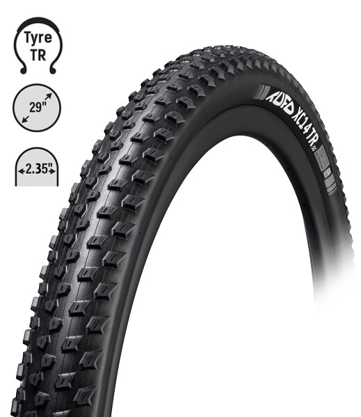 Plášť TUFO MTB XC14 TR 29 x 2,35, kevlar, bezdušový, černý