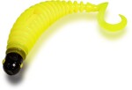 Black Cat Gumová nástraha Curly Worm Yellow Zombie,Black Cat Gumová nástraha Curly Worm Yellow Zombie