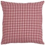 IB LAURSEN Povlak na polštář Asta Red Checks 50 x 50 cm, červená barva, textil