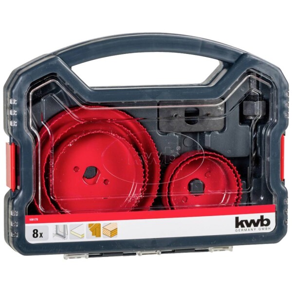 Kwb 109178 sada děrovacích pil 8dílná 68 mm, 76 mm, 89 mm, 102 mm, 127 mm 8 ks