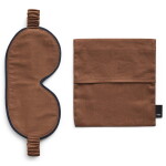 HAY Maska na spaní Outline Milk Chocolate, hnědá barva, textil