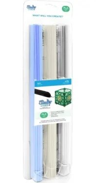 3Doodler PL-CLEAR-75 / Plastové tyčinky PLA / 75 ks / průměr 3 mm (PL-CLEAR-75)