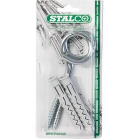 Hmoždinka s houpačkovým háčkem ø 12 x80 mm, hák ø 8 x 90 mm, STALCO, bal.2 ks