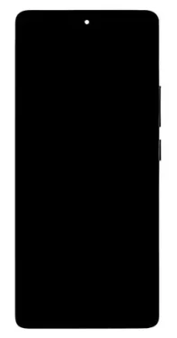 Xiaomi Redmi Note 14 Pro 4G černá / LCD displej + dotyková deska + přední kryt (57983125224)