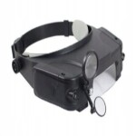 Verk Group Náhlavní lupa s 2x LED světlem a až 11x přiblížením