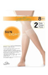 Dámské podkolenky Omsa| Sun Light 8 den A`2 béžová přírodní/odd.béžová univerzální