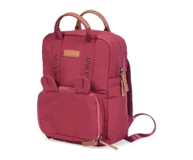 Childhome Dětský batoh Mini Club Signature Burgundy (CWKIDSUBU)