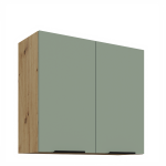 Horní skříňka Aria 80 G-72 2F Barva korpusu: Dub artisan, Barva dvířek: SA - Aquamarine AFM