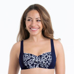 Dámská plavková podprsenka Elle Top Bikini - horní díl 8404-1 marine-bílá - Anita Classix 75C