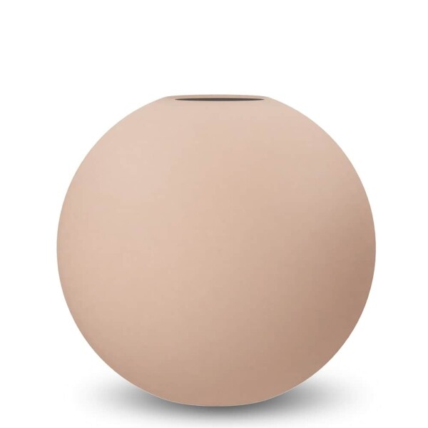 COOEE Design Kulatá váza Ball Blush 10 cm, béžová barva, keramika