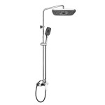 Mereo Viana sprchová baterie s talířovou hranatou sprchou, černá CBE60104SG