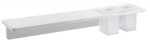 SAPHO - ABELINE police + 2 sklenky, 600, rockstone, bílá mat AE602-0101-01