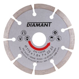 LEVIOR 21111 Kotouč diamantový, segmentový, 115mm, 22,2mm