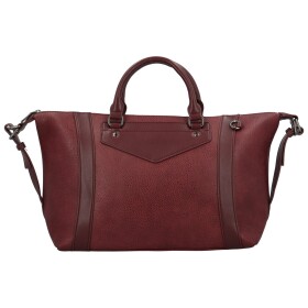 Módní dámská koženková kabelka do ruky Marilla, vínová
