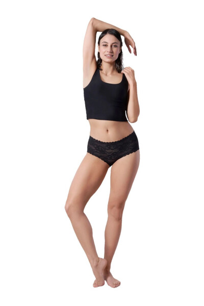 Dámské kalhotky Bellie black maxi - JULIMEX černá XL