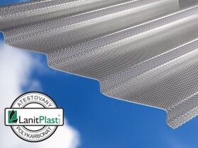 Vlnitá polykarbonátová deska Marlon CSE DIAMOND Z-TOP, š. 0,954 m × d. 6 m, síla 2,8 mm (čirá)