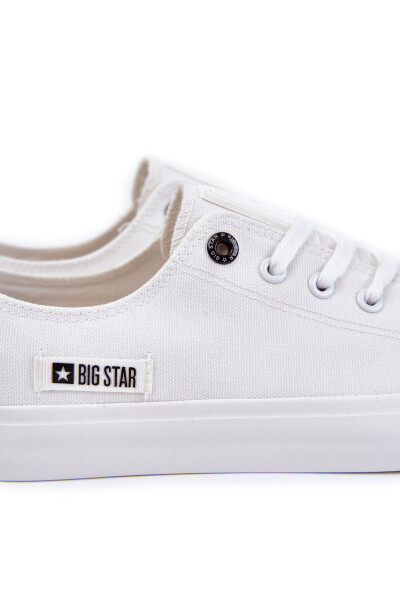 Pánské tenisky z nízkého materiálu Big Star KK174006 Bílé 41