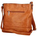 Trendy dámská koženková crossbody kabelka Tizia, hnědá