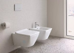 DURAVIT - Viu Závěsné WC, Rimless, WonderGliss, bílá 25110900001