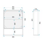 REA - Sada koupelnového nábytku s umyvadlem Luno DB68-60 60CM REA-M0600
