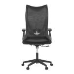 Židle kancelářská, černá MESH, plastový kříž