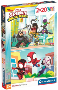 Puzzle 40 Spidey a jeho úžasní kamarádi 2x20 dílků - Clementoni