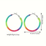 Dovoz Náušnice barevné neon Barva: 1 vroubky