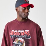 New Era Pánská mikina San Francisco 49ers NFL Washed Oversized Crew Neck Sweater Velikost: XL