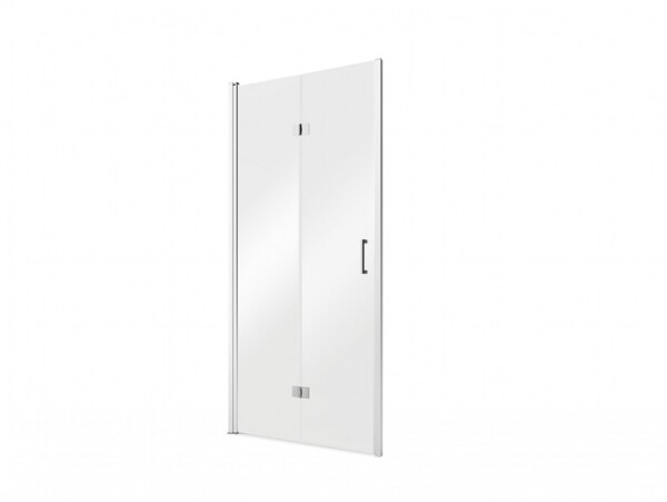 BESCO - Bezrámové sprchové dveře EXO-H CHROM - Barva rámu - Chrom/Leštěný hliník (ALU), Rozměr A - 100, Rozměr C - 190, Směr zavírání - Univerzální Levé / Pravé, Výplň - Čiré bezpečnostní sklo - 6 mm BCEXOH100CC