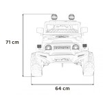 Mamido Elektrické autíčko Toyota FJ Cruiser 4x4 růžové