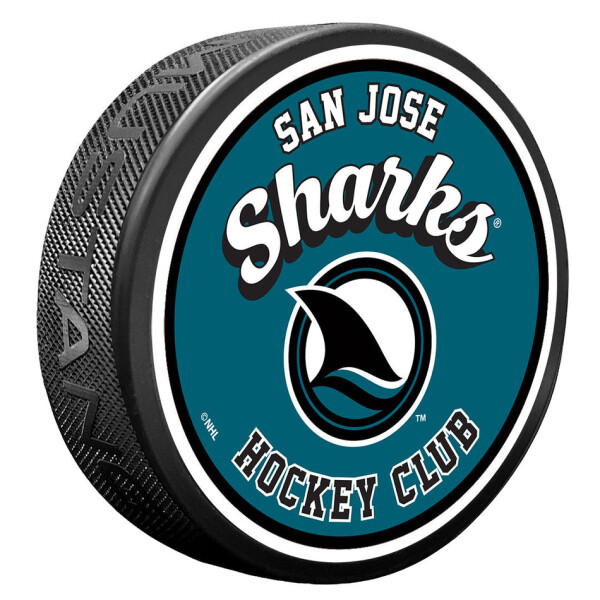 Mustang Puk San Jose Sharks NHL Retro Script