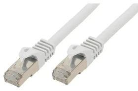 Shiverpeaks Cat7 plochý 1 m bílá / Patch kabel / U/FTP / RJ-45 / 600 MHz (BS75511-SLW)
