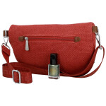 Trendy dámská textilní ledvinka Ayana, červená