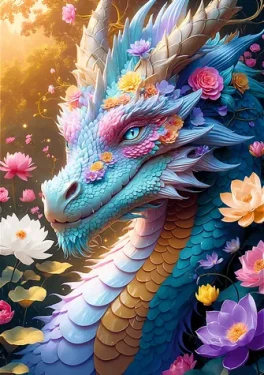 TREFL Puzzle Barevný drak