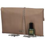 Módní dámská koženková plesová kabelka Trifa, camel