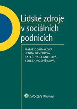 Lidské zdroje v sociálních podnicích - Marie Dohnalová