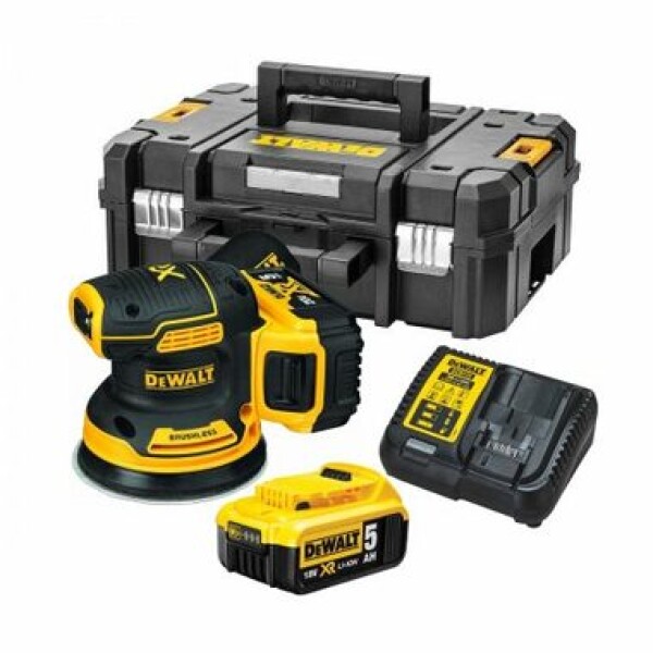 DEWALT DCW200P2 / Aku vibrační bruska / 18V / 2x 5.0Ah / 12.000-14.000 kmitů-min / Rozkmit 1.6 mm (DCW200P2)